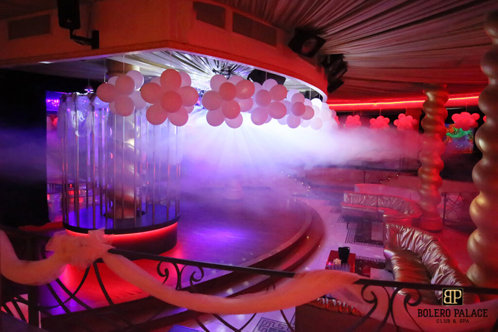 Stage in the club