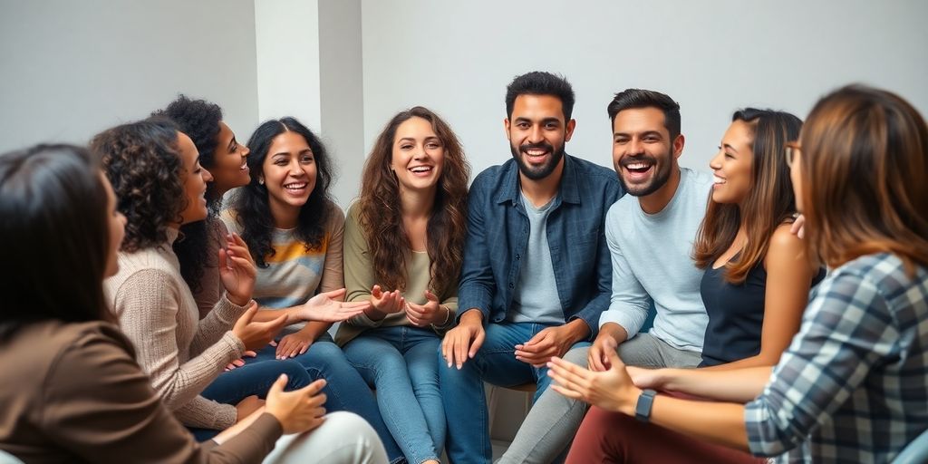 Group discussion on sexuality with diverse participants.