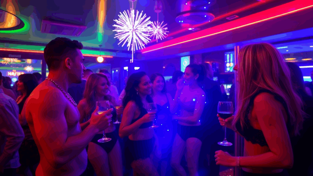 New Year's Eve party at a swinger club in Honolulu