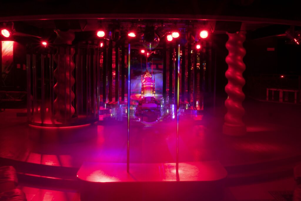  Big stage in the club