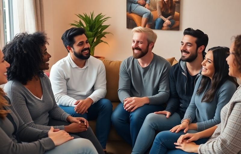 People discussing sex in a relaxed, inviting setting.