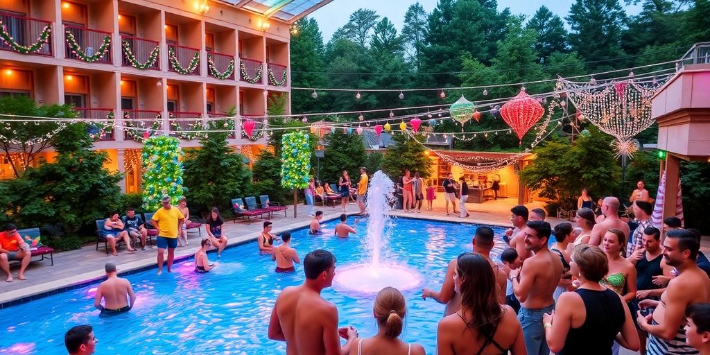 Vibrant LGBTQ+ gathering at The Gaylord, Nashville, TN.