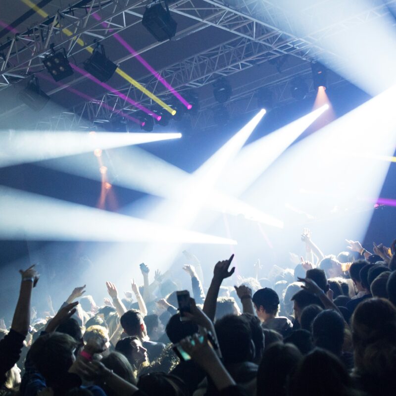 People in the event singing