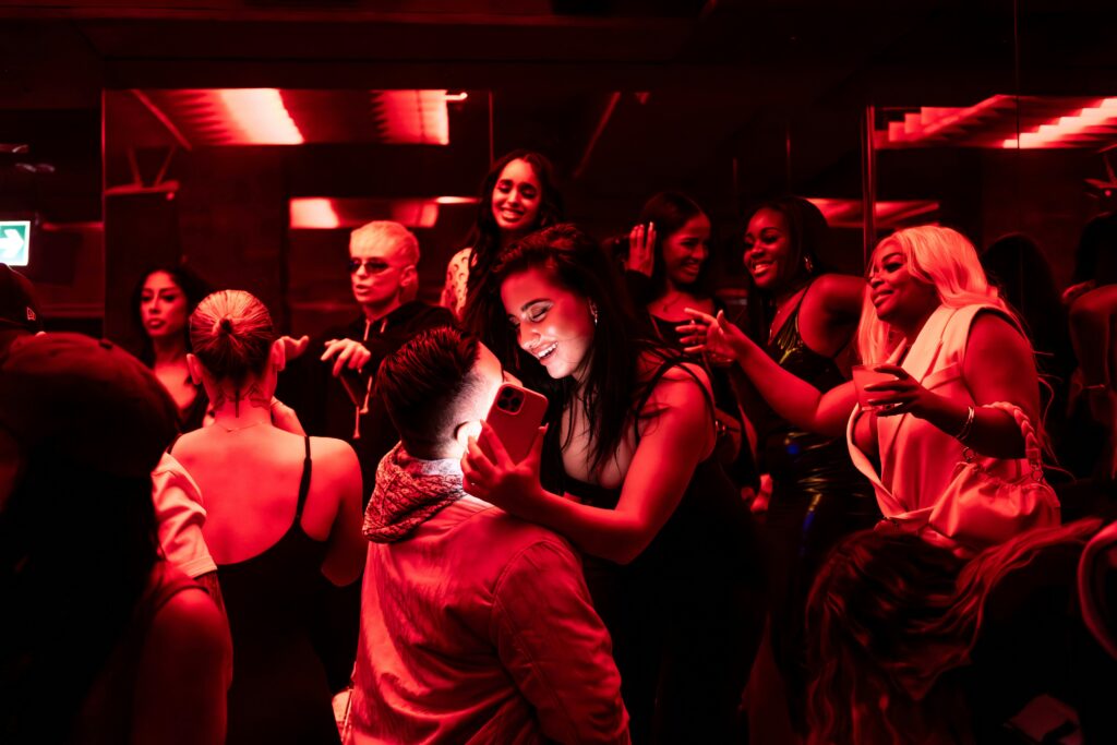 Man and woman hugging