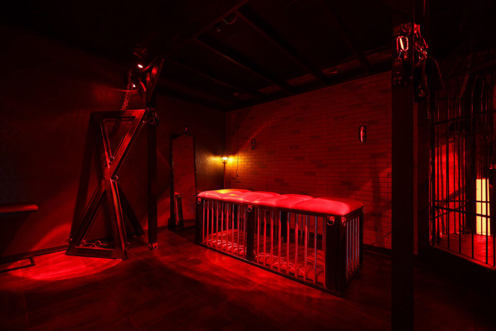 Dungeon Playroom with letter X standing in the side