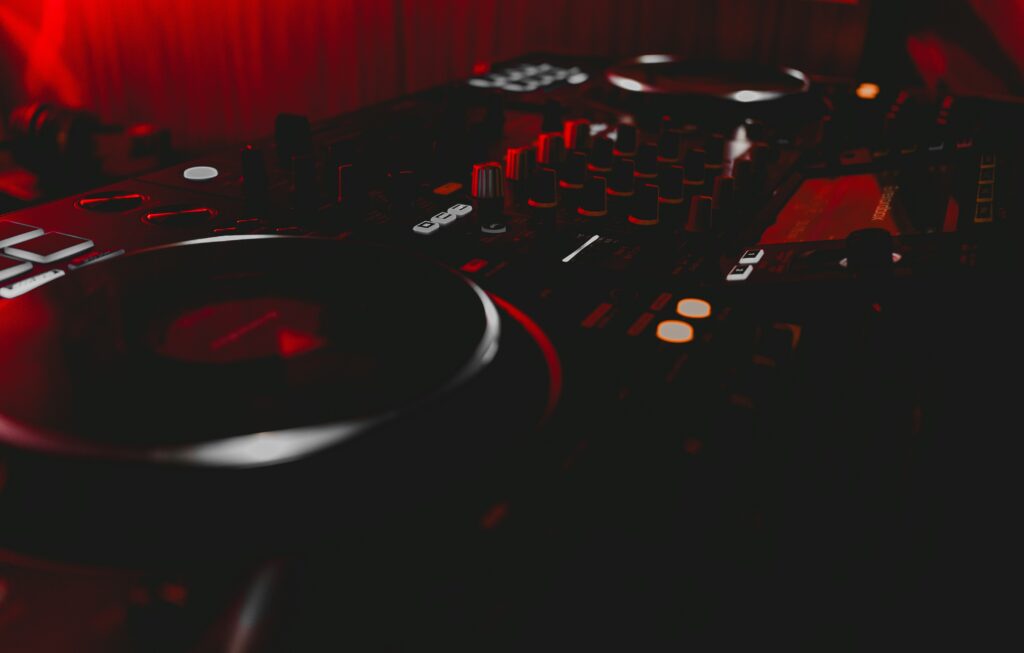 Musical equipment of DJ
