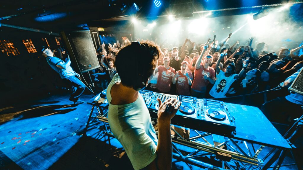 DJ playing music