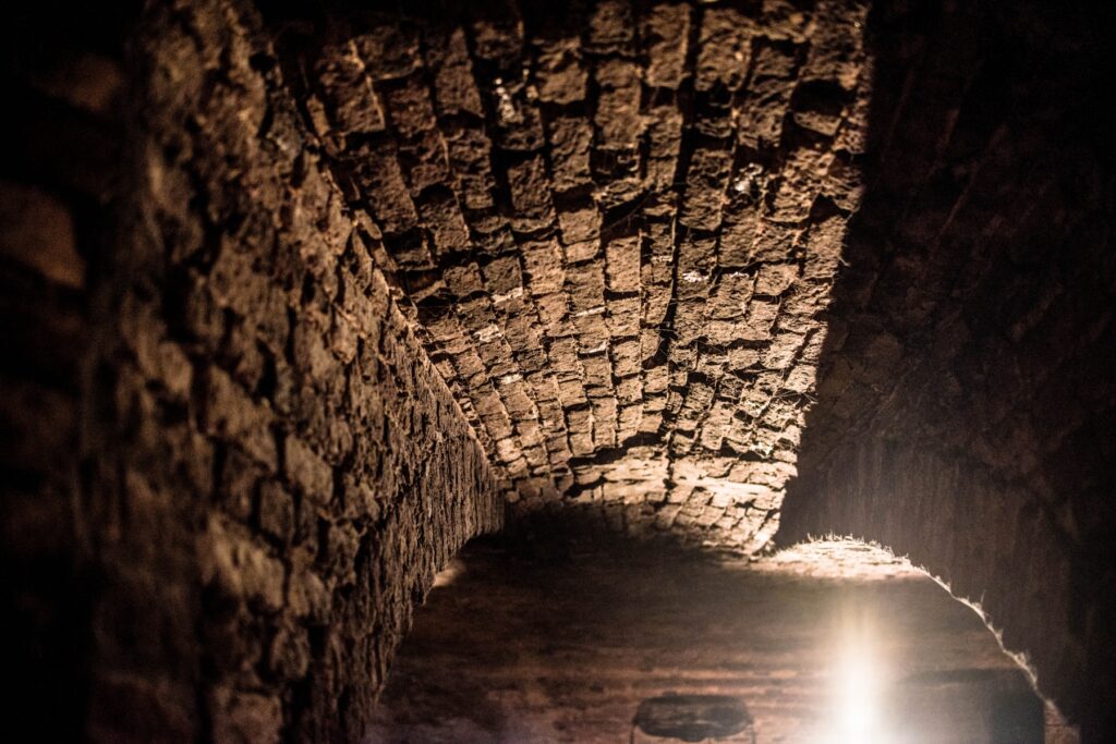 Ceiling wall in club