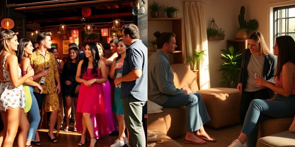 Couples connecting, diverse, intimate, authentic, natural light.