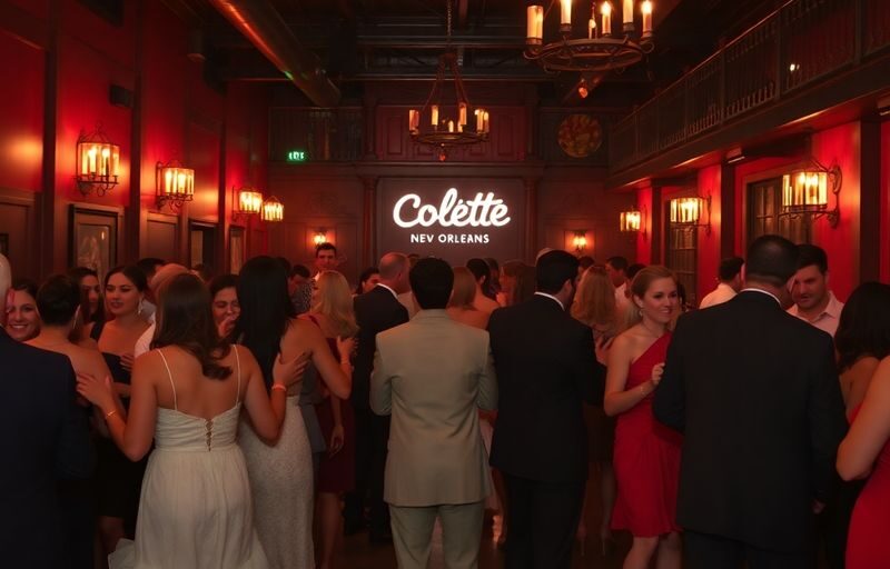 Couples enjoying a lively night at Colette New Orleans.