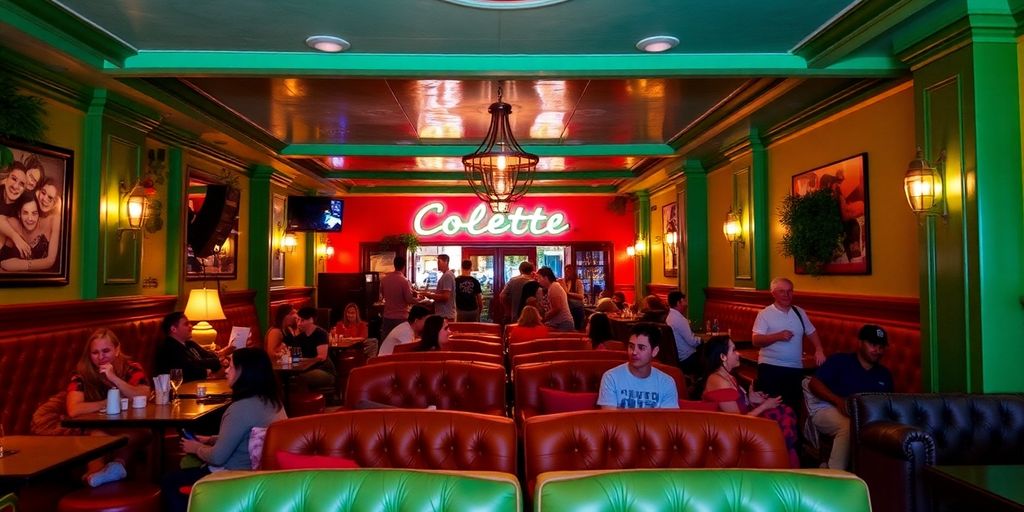 Interior view of Colette New Orleans, lively and inviting.