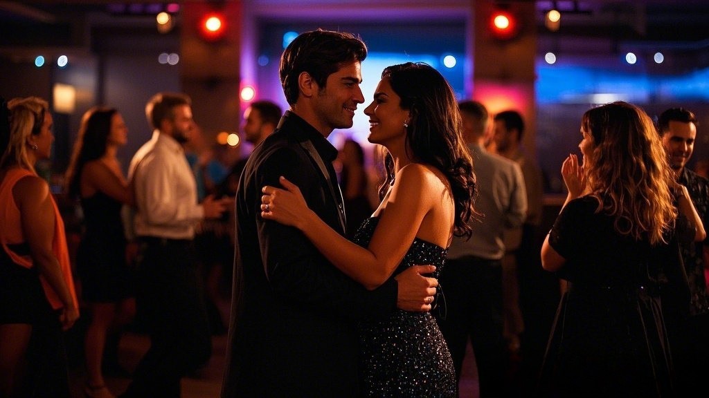 Couples dancing at a vibrant Honolulu sex club
