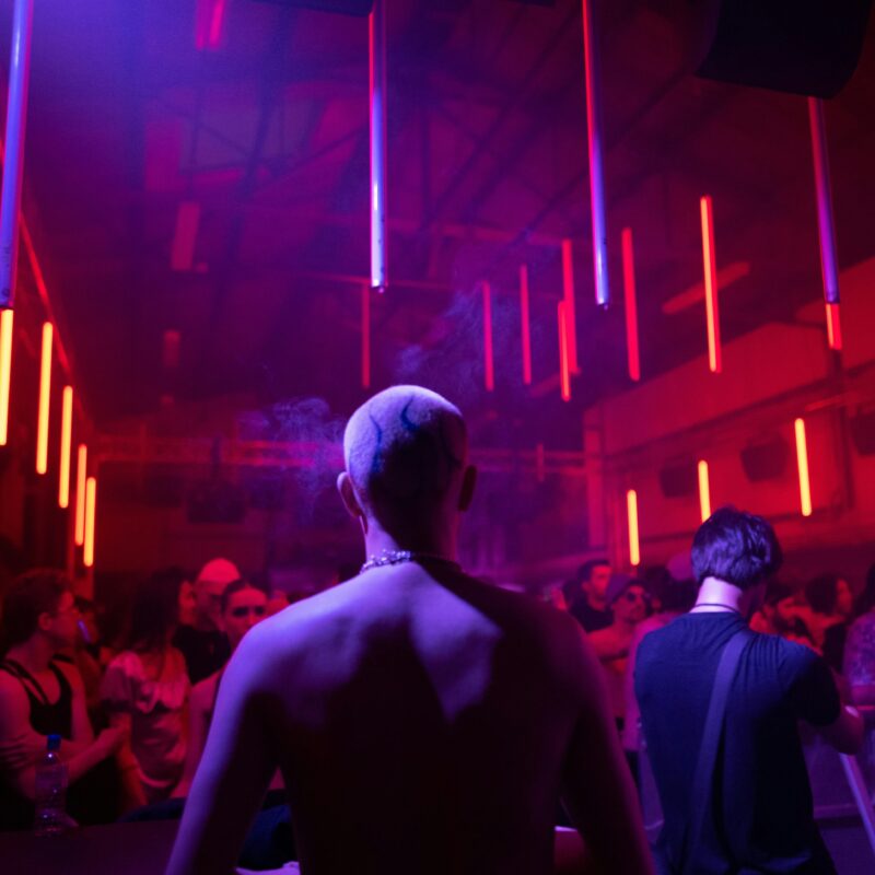 People standing in the crowd