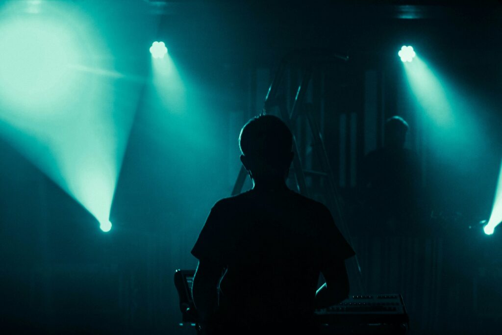 Man performing in the stage