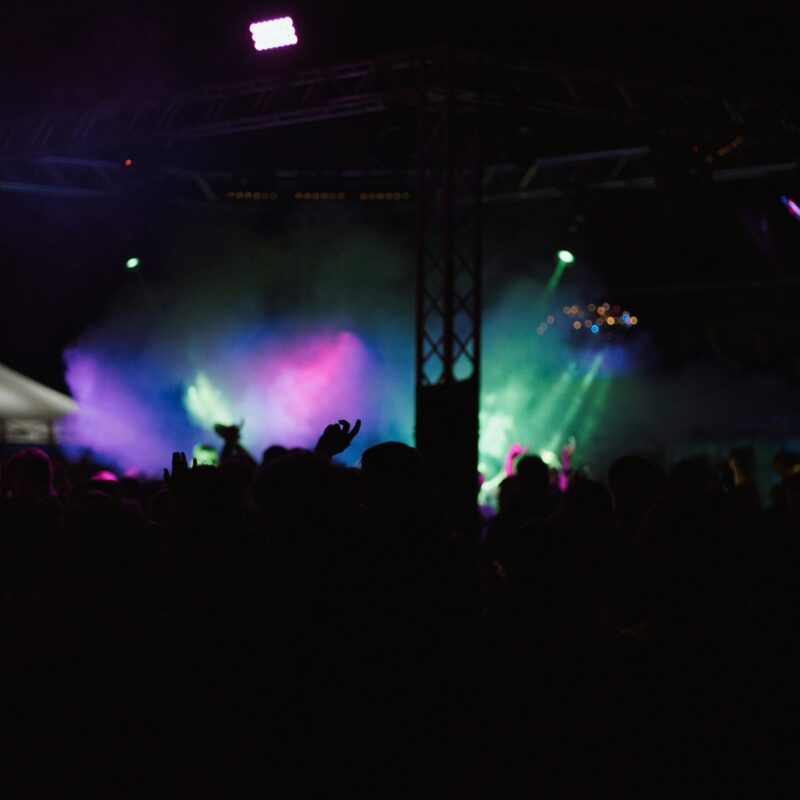 Mixed lights in the stage