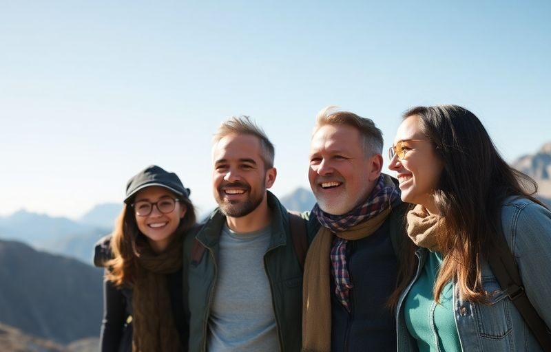 Couple with third person in Colorado mountains.