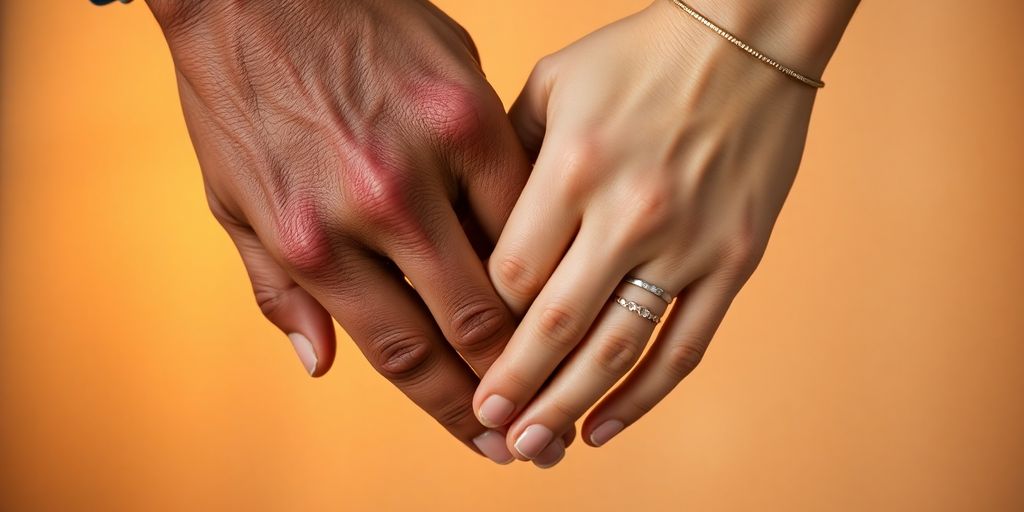 Couples exchanging playful glances, hands intertwined, soft lighting.