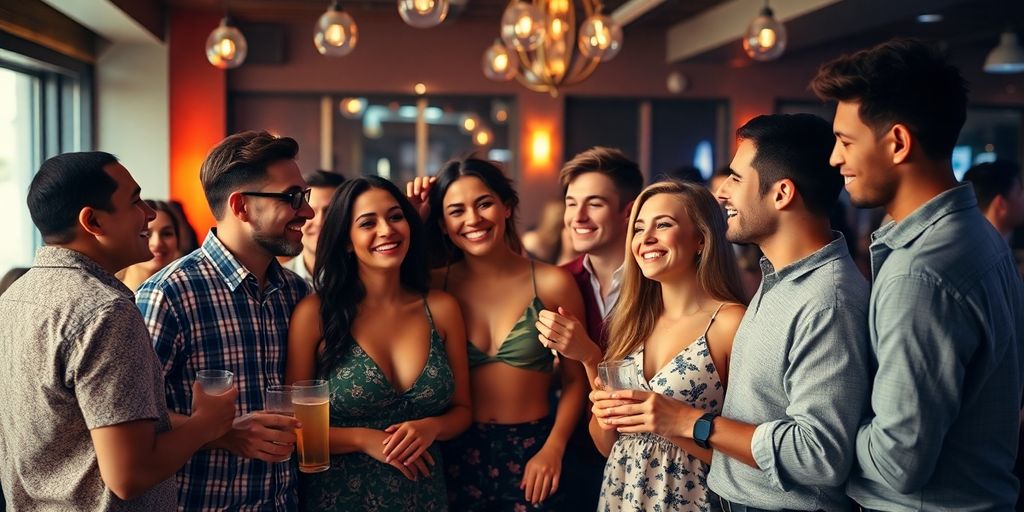 Diverse people in a vibrant, open, non-monogamous community.