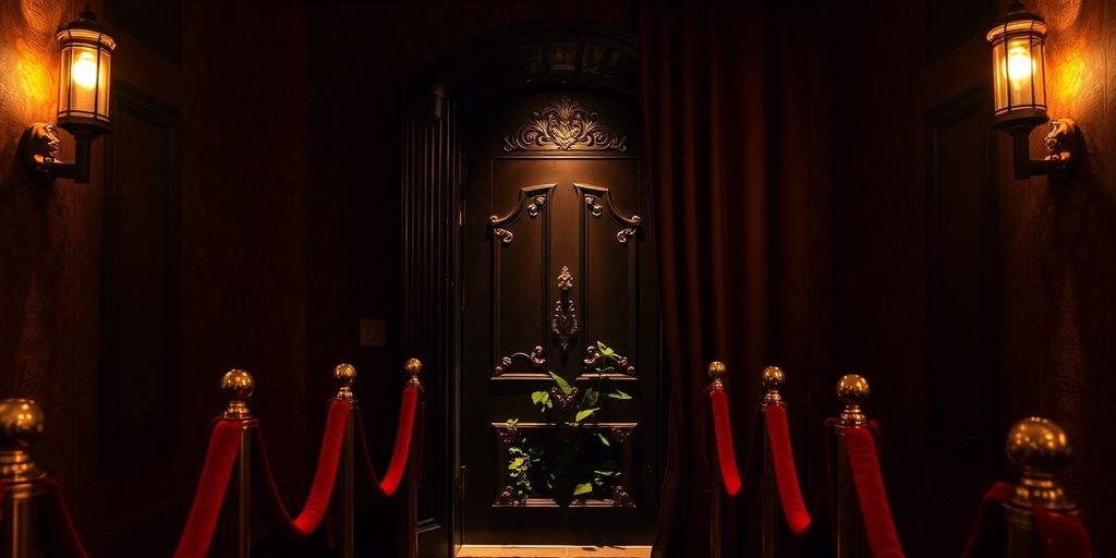 Elegant, discreet San Antonio nightlife entrance.