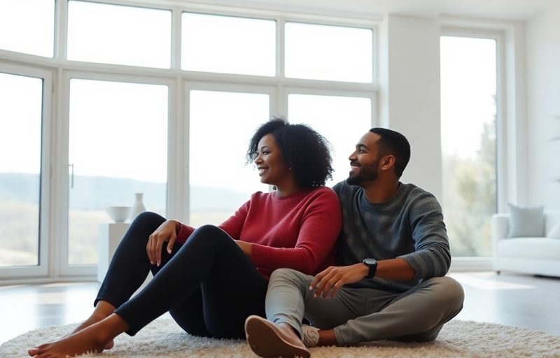 Minimalist couple with open relationship vibes.