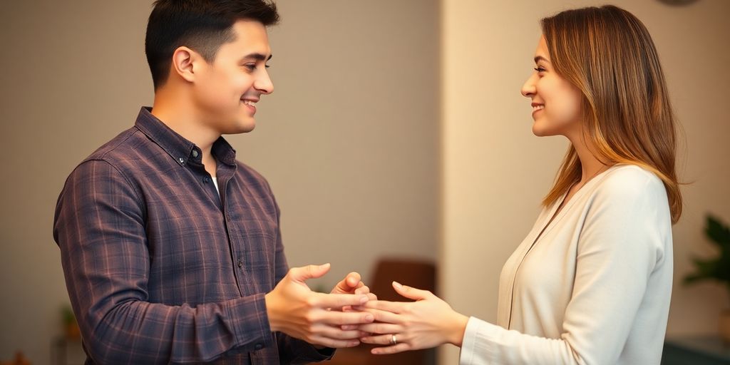 People gracefully navigating shared energy, smiling.