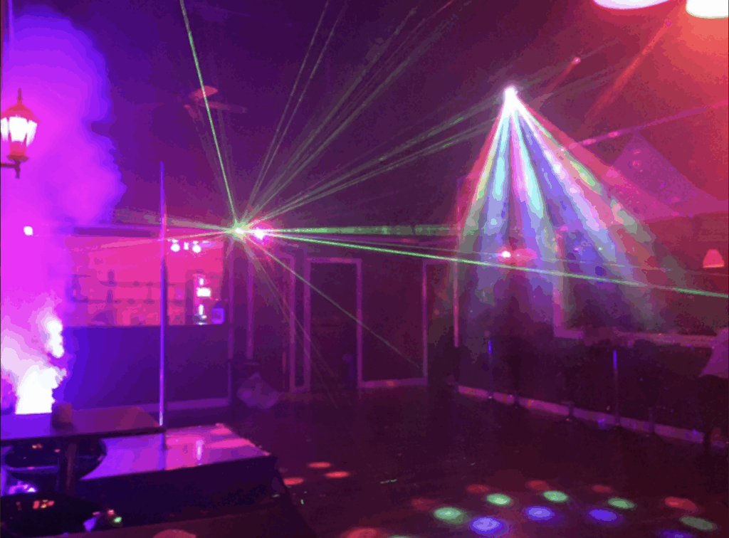 Dance floor with lights