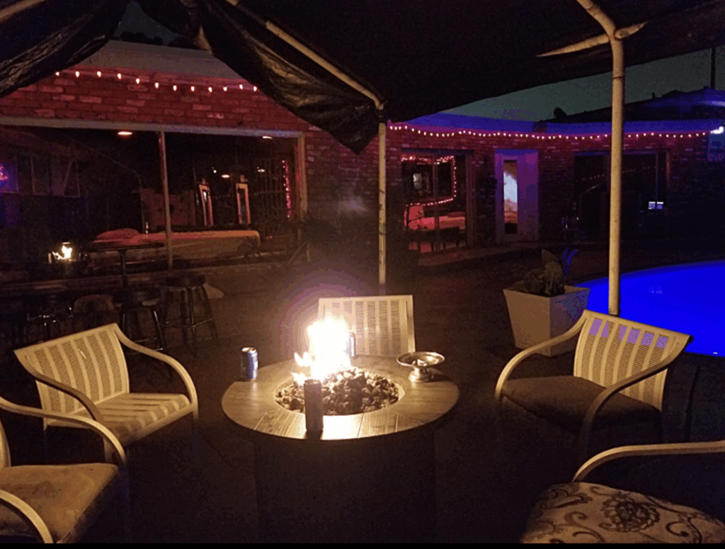 Bonfire in the outside