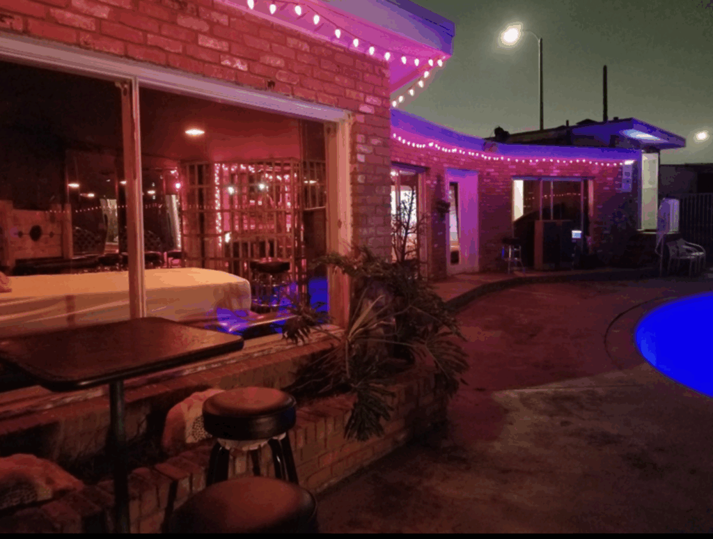 Swimming pool outside the club