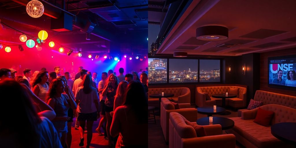 Two distinct adult venues, vibrant city nightlife