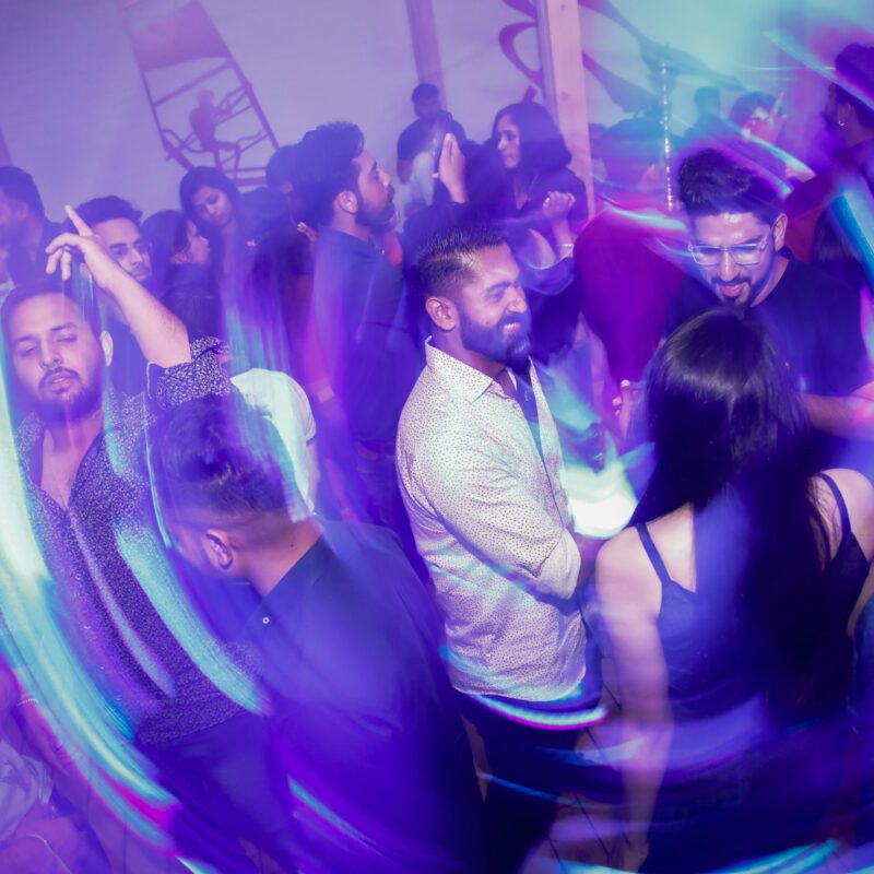 Man and women dancing