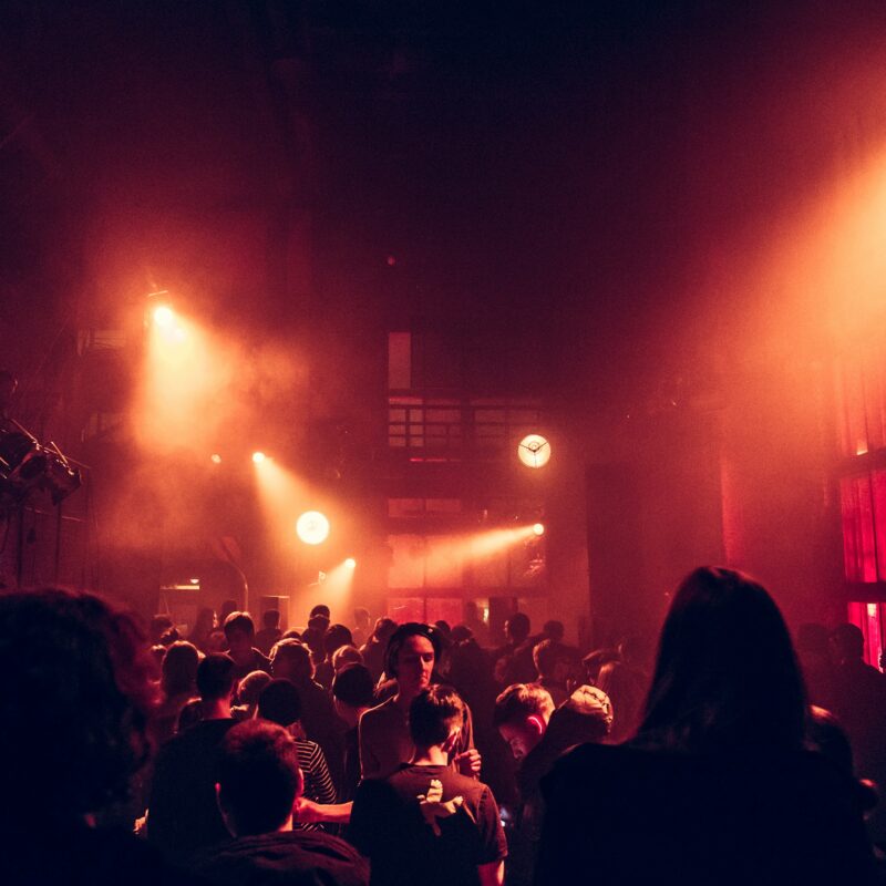 People in the club dancing