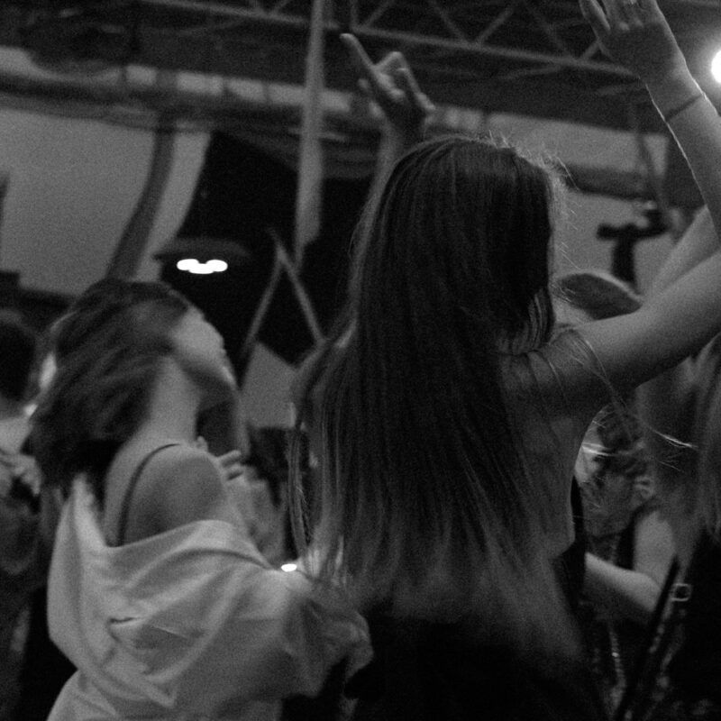 Dancing at a night party