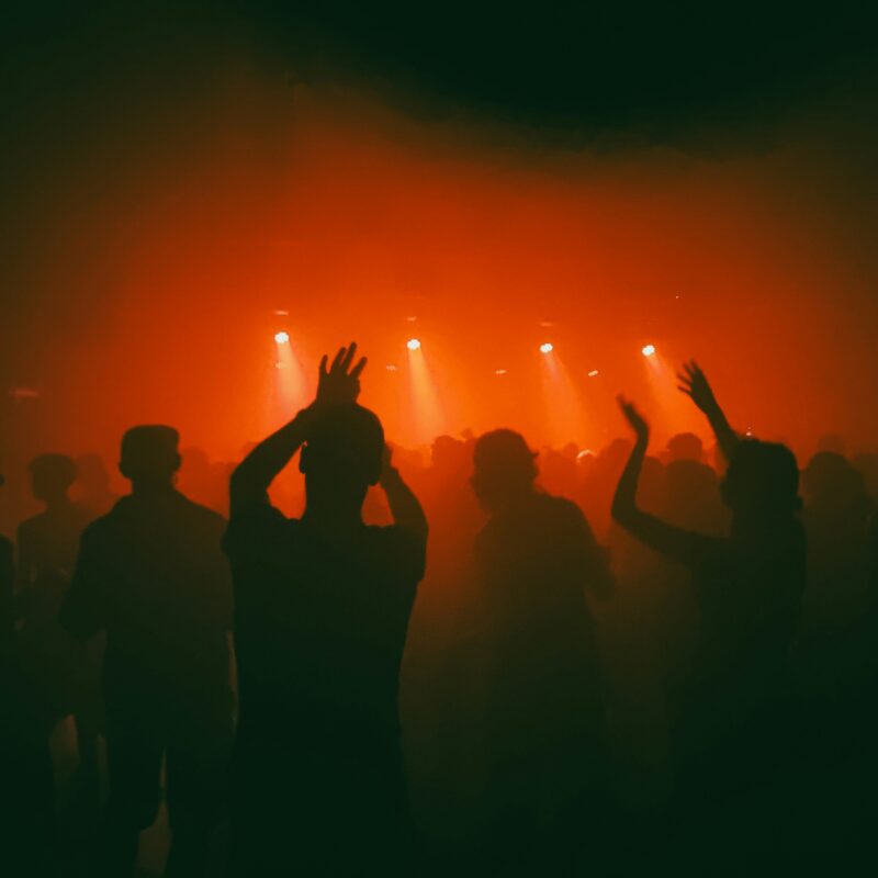 People dancing in the club