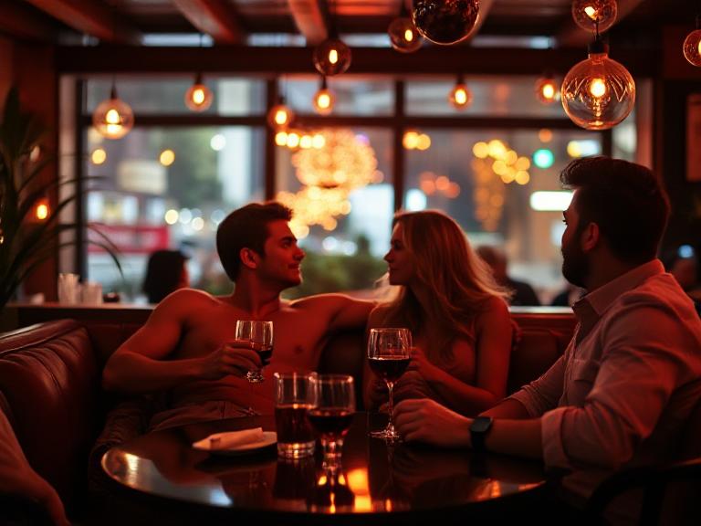 swingers couples in a cool setting