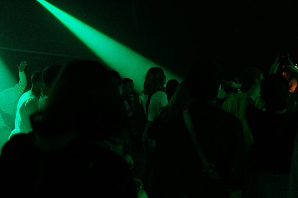 People standing in the crowd