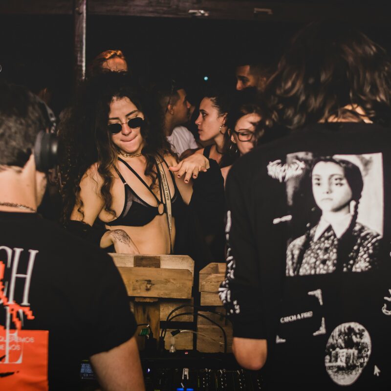 Woman dancing together