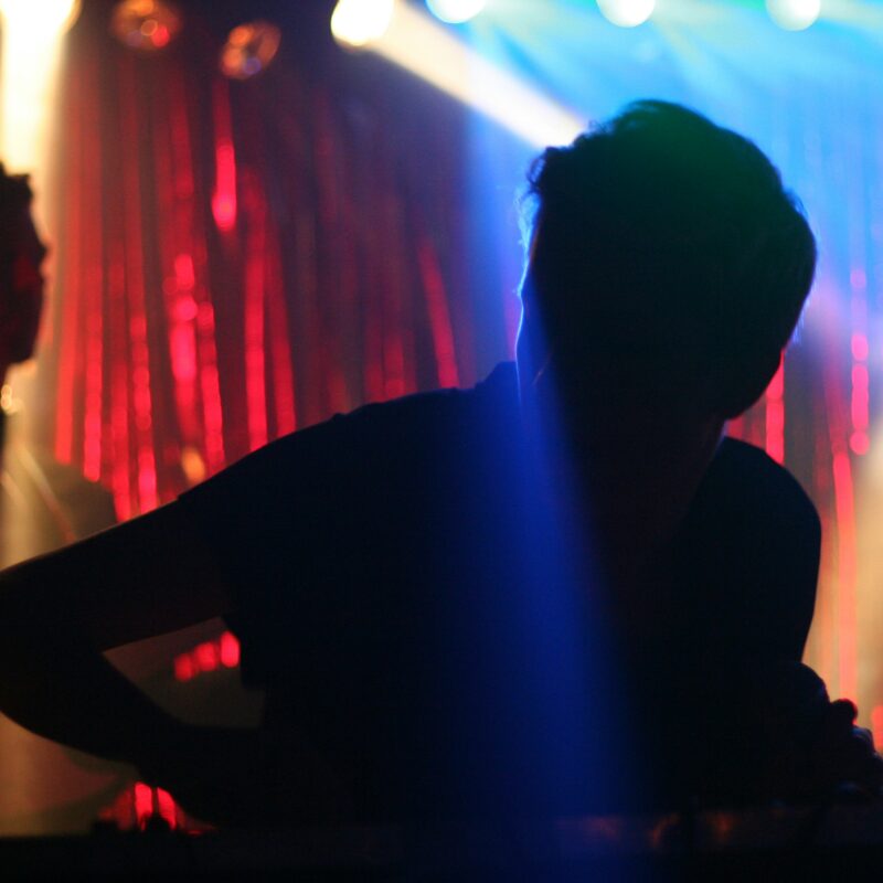 Man standing in the stage