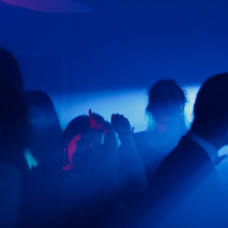 Blue light in the event