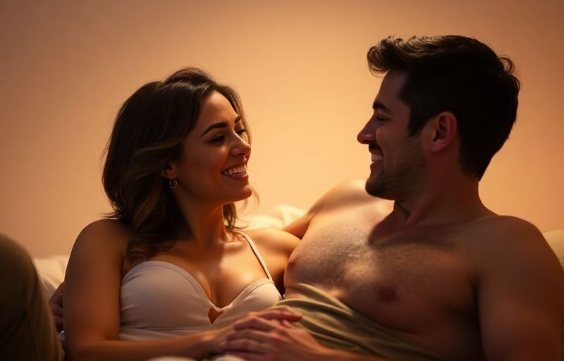 Couple in a comfortable and intimate sex position