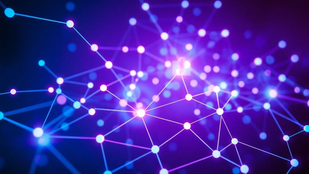 AI algorithms connecting people in relationships.