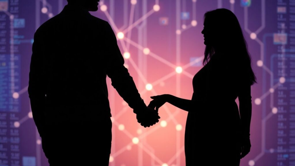 Couple connecting through secure digital interface