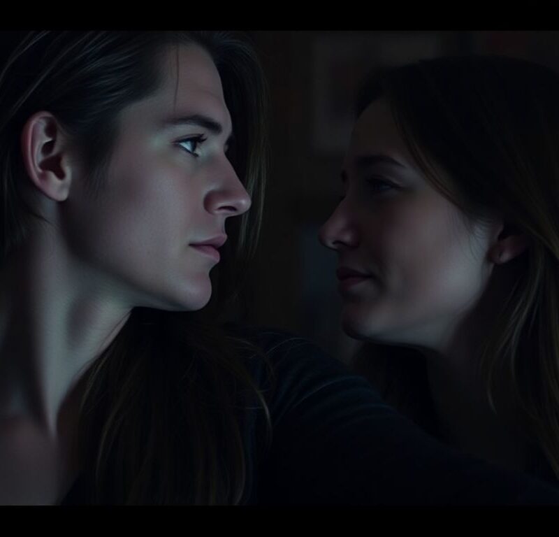 Couple discussing emotional aspects of sexual health.