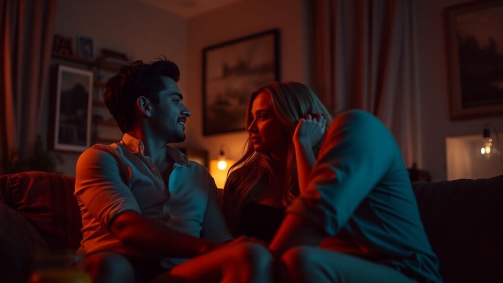 Couple exploring consensual relationship dynamics