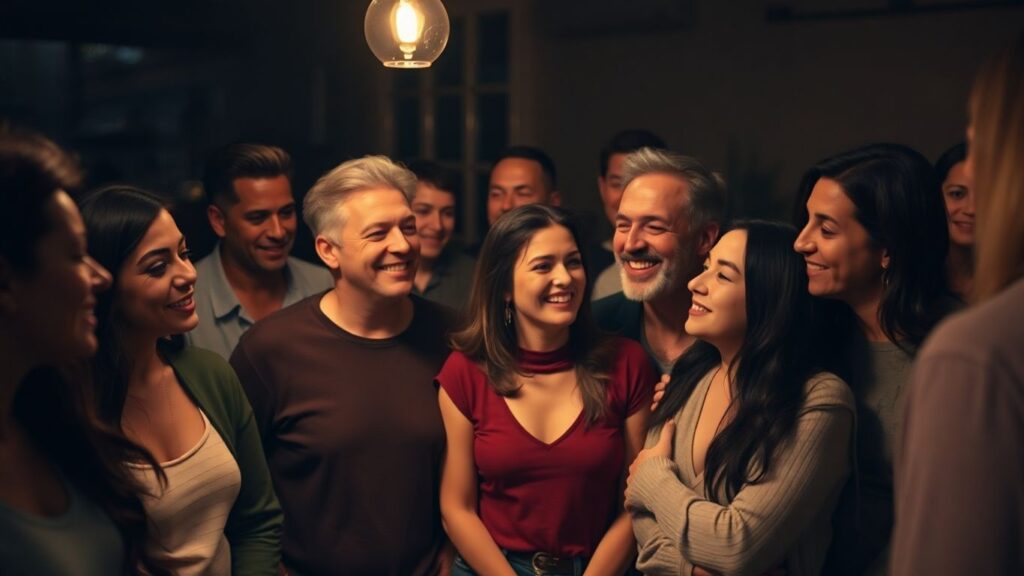 Couple talking about STI prevention in swinger circles.