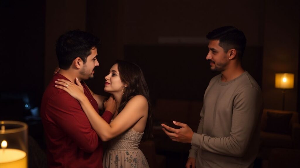 Couples connecting in an intimate, trusting environment.