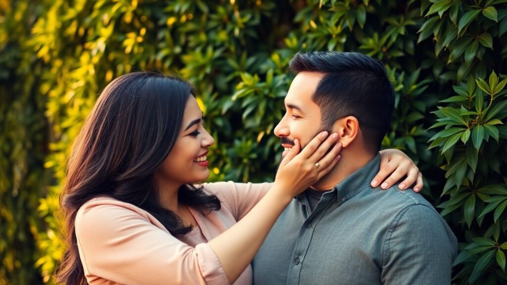 Couple embracing, showing trust and emotional safety.