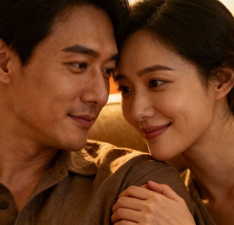 Couple sharing a moment of emotional safety and connection.