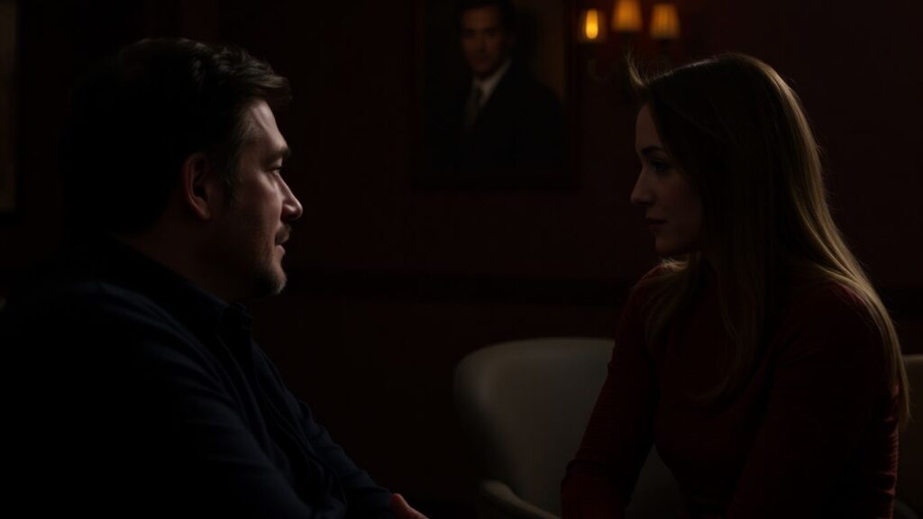 Couples connecting in an intimate, understanding setting.