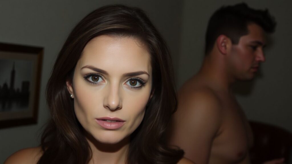 Woman in cuckquean role with submissive partner.