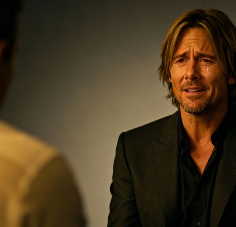 Keith Urban leaving interview looking upset